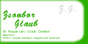 zsombor glaub business card